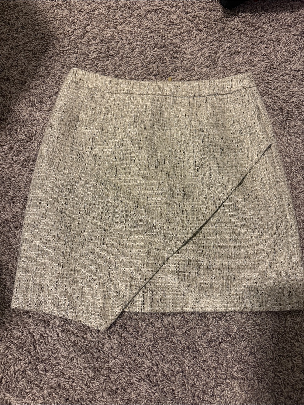 H&M Cream Tweed Midi Wrap Skirt